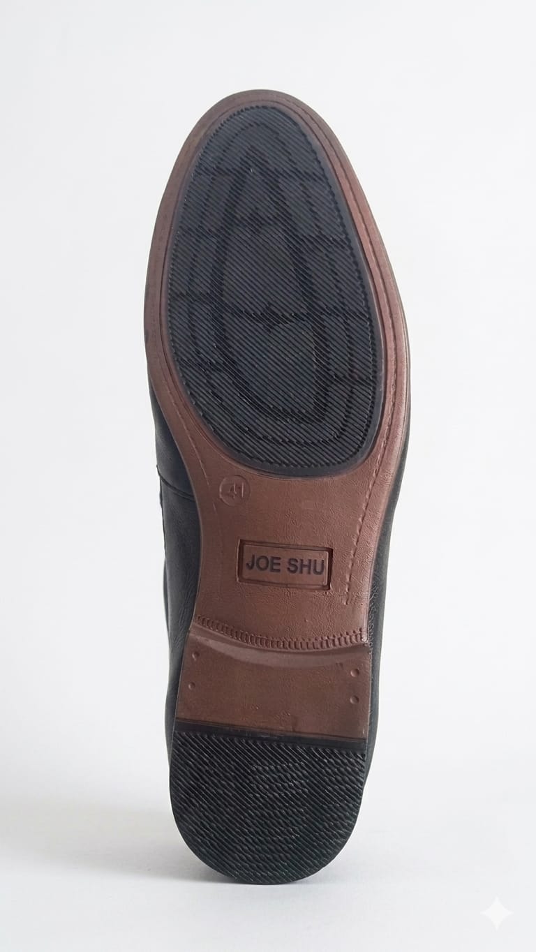 Cordane Black Genuine Leather Horsebit Loafers