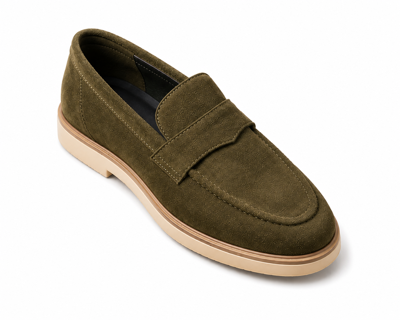 Light weight suede loafer. Handmade and real leather
