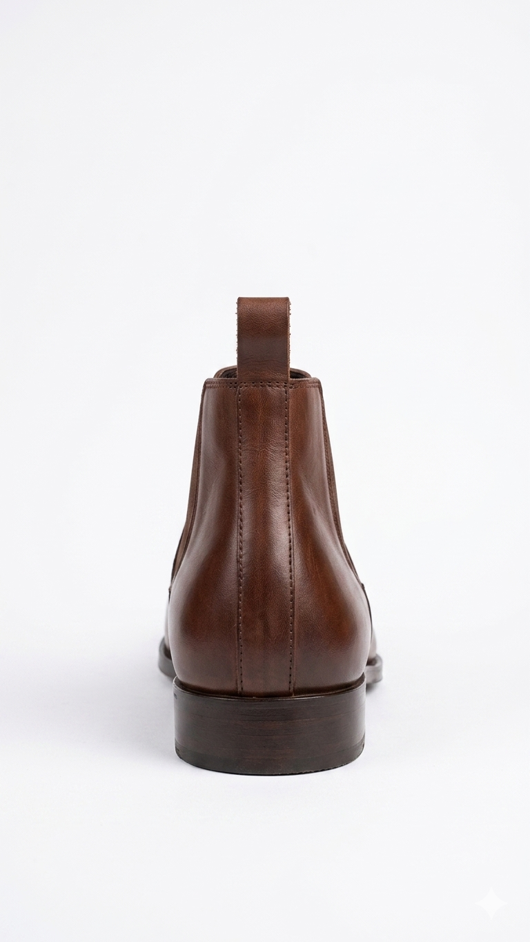 Premium Leather Men's Chelsea. Brown Boots