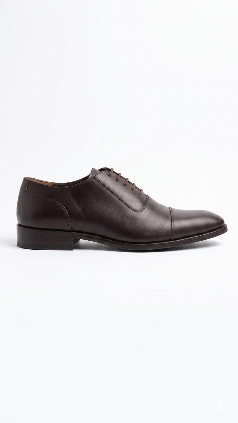 Cordane Men’s Premium Brown/Tan Leather Oxford Formal Shoes