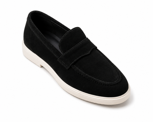 Light weight suede loafer. Handmade and real leather